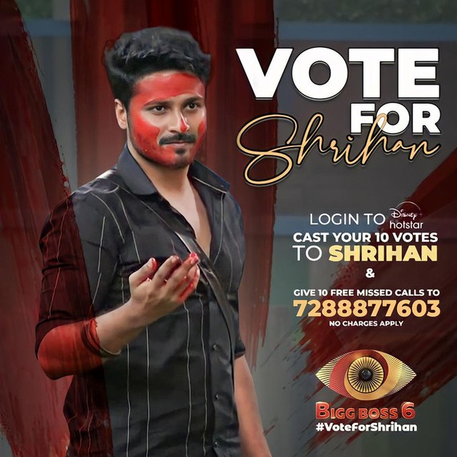 AdmirersShrihan's tweet photo. More power to you through our votes🔥

#voteforshrihan🗳️🗳️🗳️

#SupportShrihan

Login to #DisneyPlus #Hotstar
Cast your 10 #votesforshrihan
&amp;Give 10 free missed calls to
7288877603..no charges

#BiggBossTelugu #BigBossTelugu6 #bigboss6telugu💫#voteshrihan https://t.co/slS9ZxJ6Ca