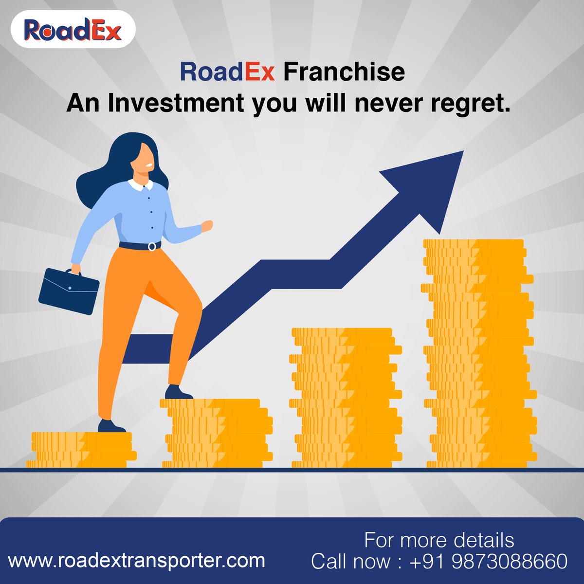 RoadexLogistics's tweet photo. RoadEx Franchise An Investment you will never Regret .
RoadEx is India's largest Courier Delivery, Cargo Delivery , Packet Delivery  Parcel Delivery, Food Delivery, Online Delivery, ecommerce Parcel Delivery @50 Per Delivery #delivery #deliveryservice #delivery #deliveryfranchise https://t.co/SkQPcEtvvy