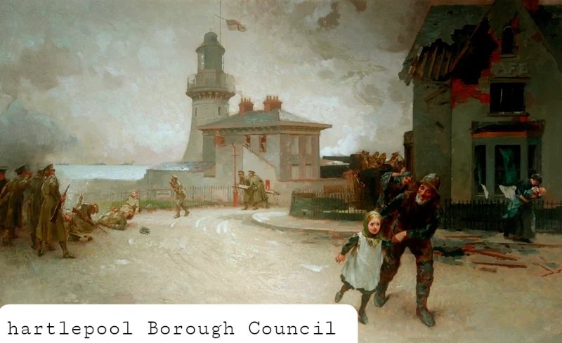 On this day in 1914, #Hartlepool was bombarded by ships of the German navy. Civilian casualties were said to number c.112.
The onshore Heugh Battery returned fire and damaged one vessel. <a href="/Heugh_Museum/">Heugh Battery Museum</a>