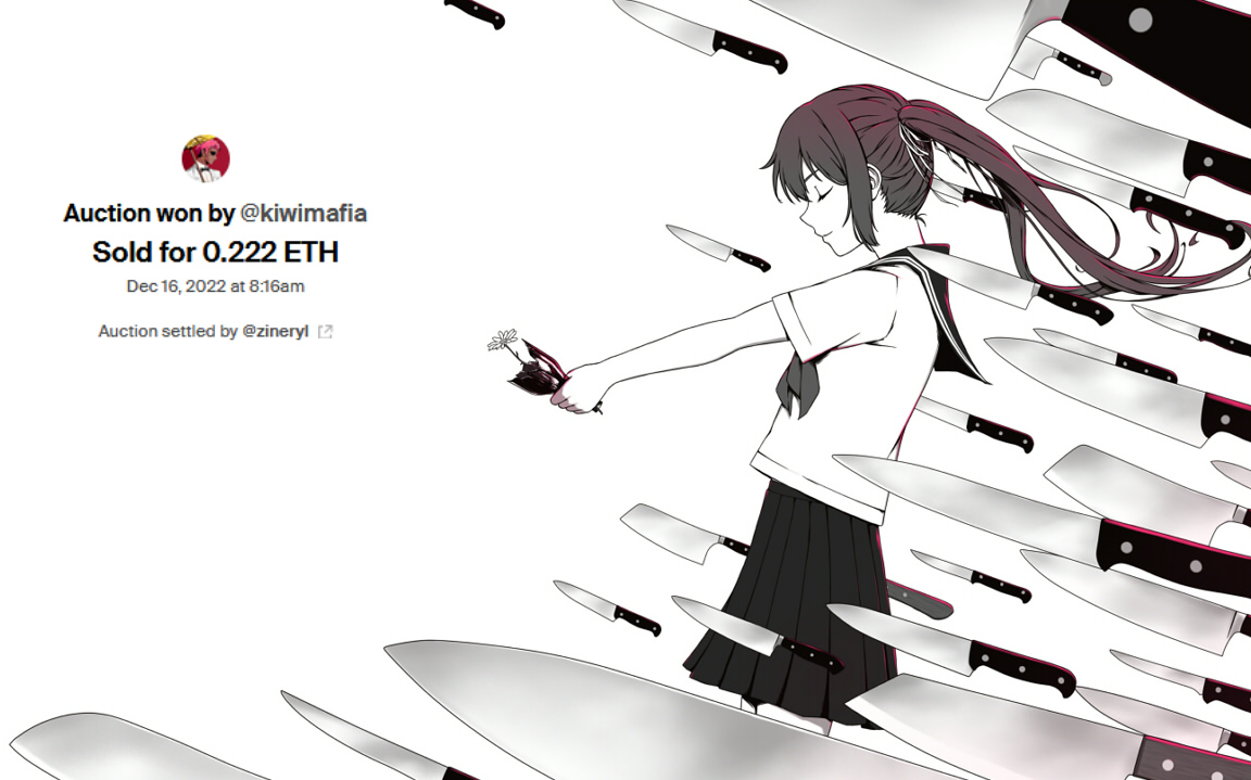 The auction has ended. congratulations <a href="/kiwi_mafia/">kiwimfer</a> 🔪🔪🙏🍀 
as i said winner will get 2 versions. 
I'll send you a "ver. White BG" to you. (DM)❤️