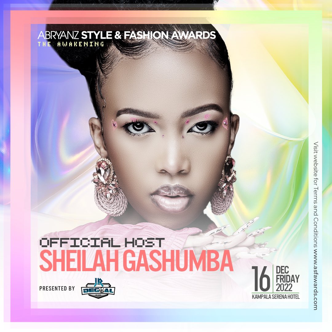SheilahGashumba's tweet photo. After two years; the @asfawards are back, bigger and better. I will be the official host tonight as we celebrate designers, models and soo many other creatives. https://t.co/Ao55W704K0
