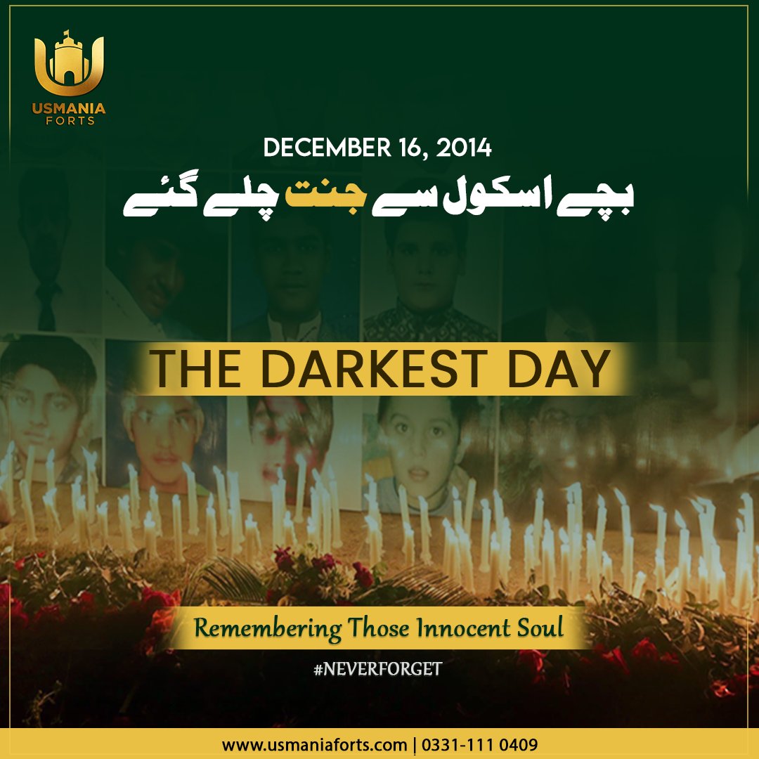usmaniaforts's tweet photo. An Ocean of tears trying to wash away the Innocent Blood. #16TH of #December, the Black Day of our nation when our young children were brutally masscared by the enemies. An over spilling of broken hearts that can never heal from the parting pain.  
#ایک_اور_16دسمبر  
#APSmartyrs https://t.co/s3uUleu3Qd