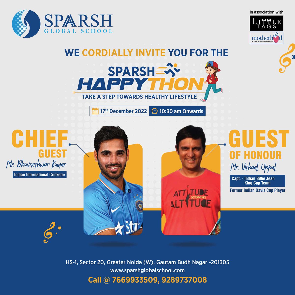SparshGlobal's tweet photo. We are profoundly delighted to share with you that Mr. Bhuvneshwar Kumar, and Mr. Vishal Uppal, will be there at Sparsh Global Campus to be a part of SPARSH HAPPYTHON
#CBSESchool #SparshHappython #Happython #SGSHappython
#bestschoolingreaternoida #SGS
https://t.co/Rm4eHoxclg https://t.co/ra9T7esUYa