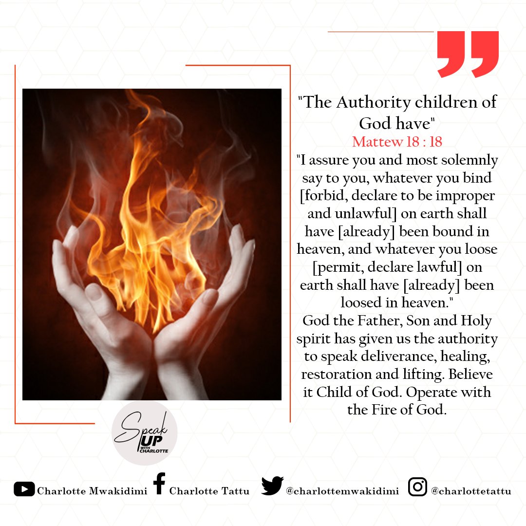 It is written. Luke 10: 19 "God has given us the authority to trample over snakes and  scorpions and to overcome all the power of the enemy, nothing will harm you." 
The word is our sword. " IT IS WRITTEN"  #SpeakUpWithCharlotte #SpeakLife #CharlotteMwakidimi #Gospel #GodsChild