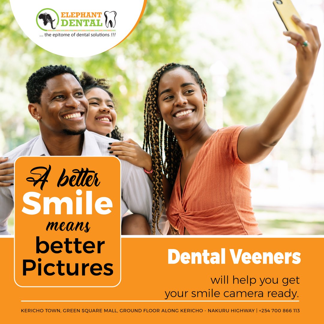 ElephantKericho's tweet photo. As the end of year 2022 draws closer, it's the best time to get the perfect smile with Dental veneers.

Schedule your appointment today!
#Maxinewahome #safaricom #UoN68graduation #smash #gideonmoi #blackgoldheist https://t.co/Emia3ZGcR3
