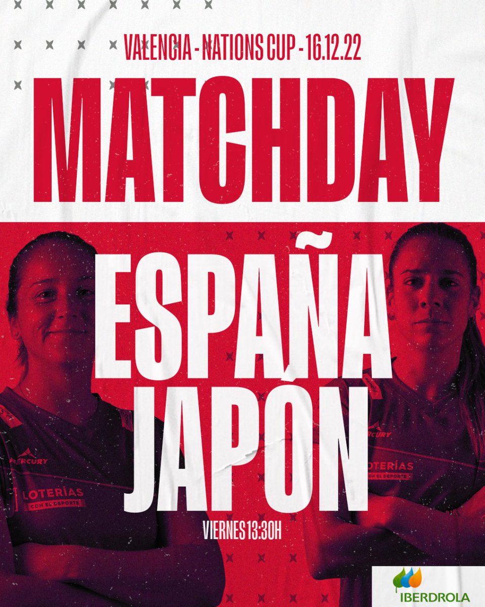 🔥 SEMIFINAL DAY 🔥

🆚 Japón 🇯🇵 
⏰ 13:30h
🏆 #FIHNationsCUP
📺 <a href="/rtveplay/">RTVE Play</a> / <a href="/teledeporte/">Teledeporte</a> 
📍Beteró

¡En busca de un sitio en la FINAL!

#RedSticks | #HockeyEspaña | #HockeyInvites
