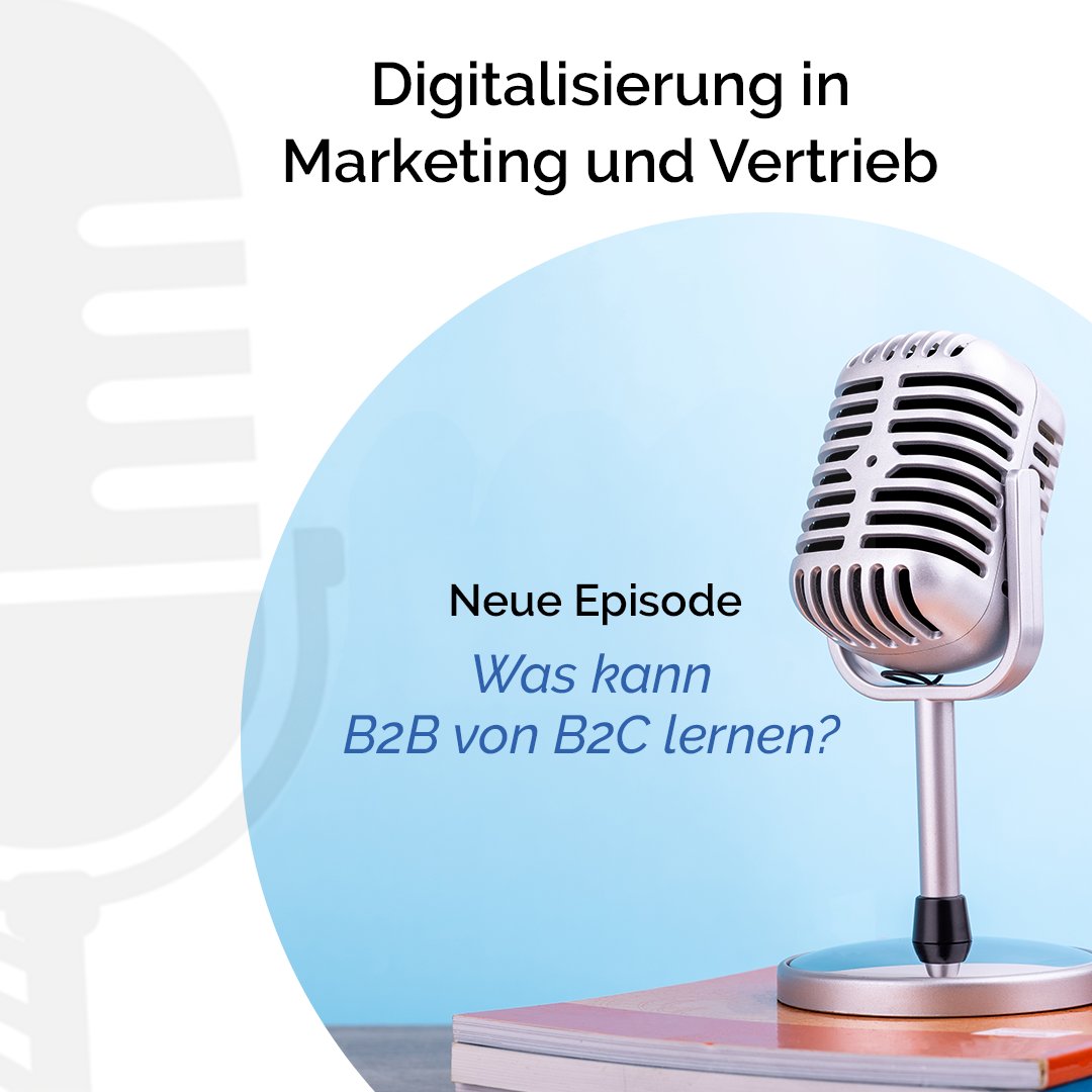 Wir waren zu Gast im Podcast "Digitalisierung in Marketing und Vertrieb" von <a href="/norbertschuster/">norbertschuster</a>  🤩

In der neuen Episode "Was kann B2B von B2C lernen?" berichtet Markus Bückle von seinen Erfahrungen im B2B- sowie B2C-Bereich.

Hier kommst Du zum Podcast: norbert-schuster.de/podcasts/