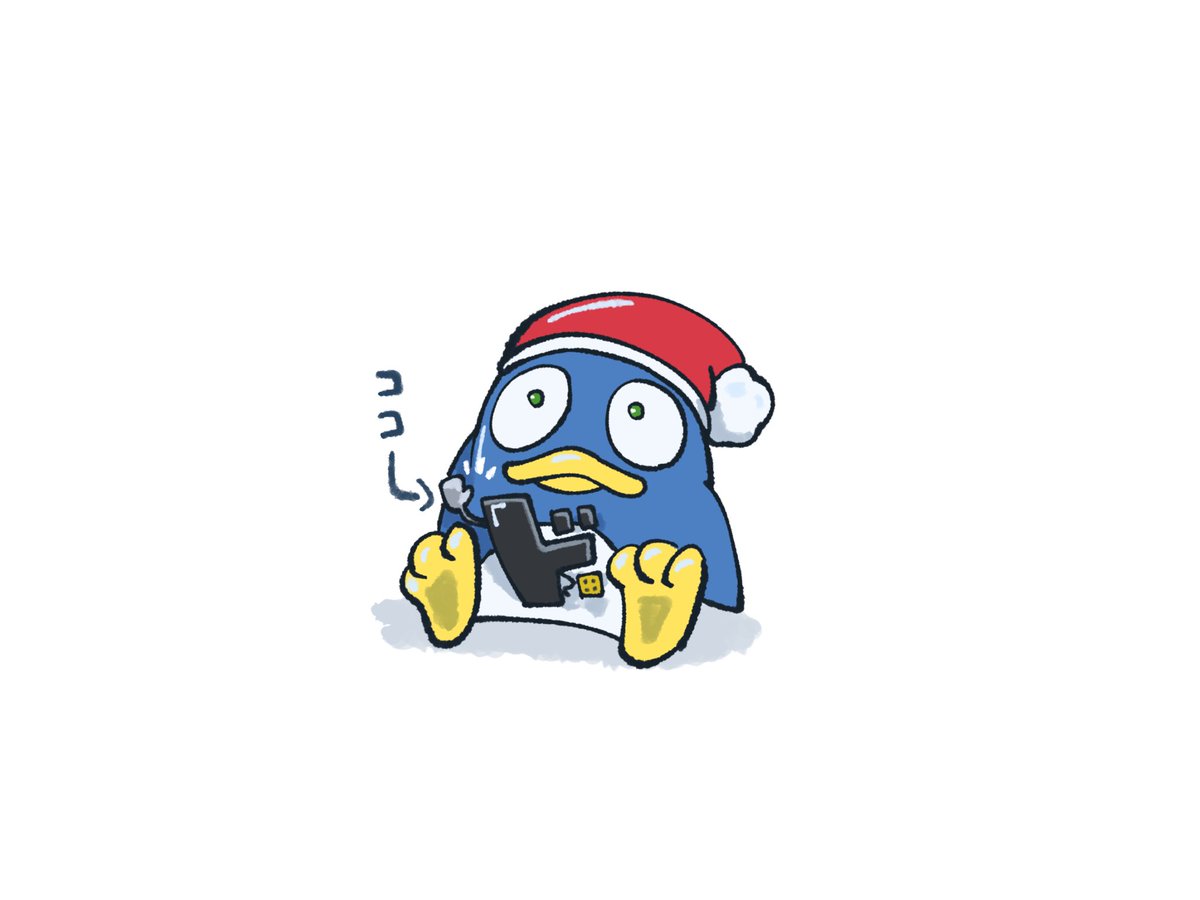 hat no humans santa hat white background sitting penguin solo  illustration images