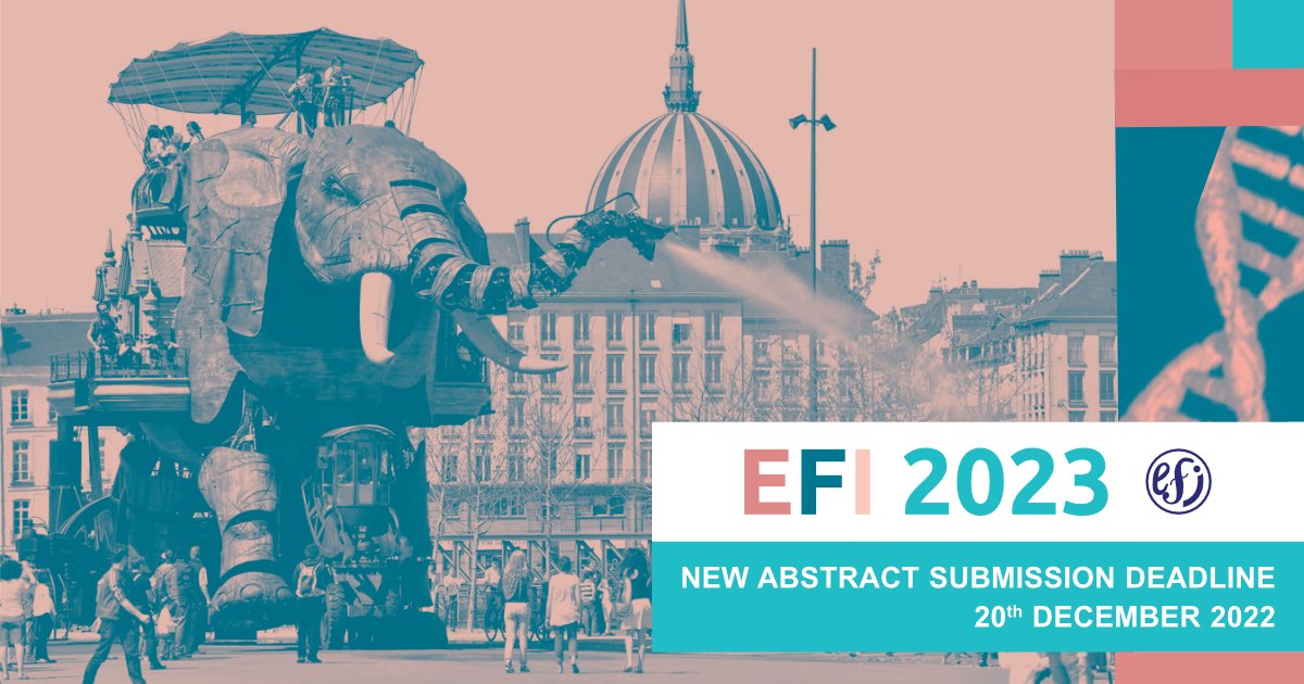 Share your outstanding work
In-person Conference, many interactive sessions, face-to-face contact with international experts in the field of Histocompatibility, Immunogenetics, Transplantation, AI, Big data. Submit your abstract to #EFI2023 conference now:efi-conference.org/program/abstra…