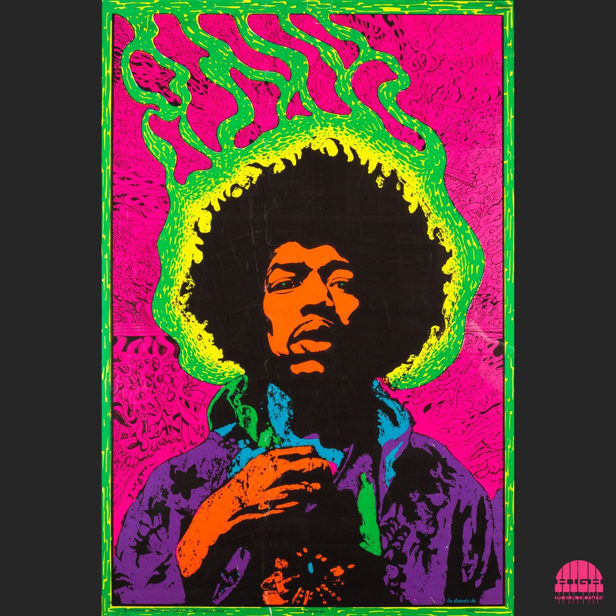 high_meadows's tweet photo. Be Experienced by Joe Roberts Jr, 1969

A fantastically psychedelic rendition of Jimi Hendrix, drawn from a photograph by Donald Silverstein and distributed by Cocorico Graphics.

#posterart #counterculture #collectible #vintage #inspirational #swingingsixties #blacklightposter https://t.co/izmoyXpSui