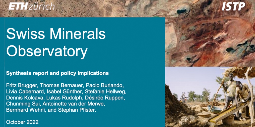 Check out the wide-ranging #SynthesisReport and #PolicyImplications of the Swiss Minerals Observatory, with which the researchers successfully conclude their work. Congratulations 👏 📄 Full report: u.ethz.ch/y0C43 👥 Learn more about the group: u.ethz.ch/KNfad