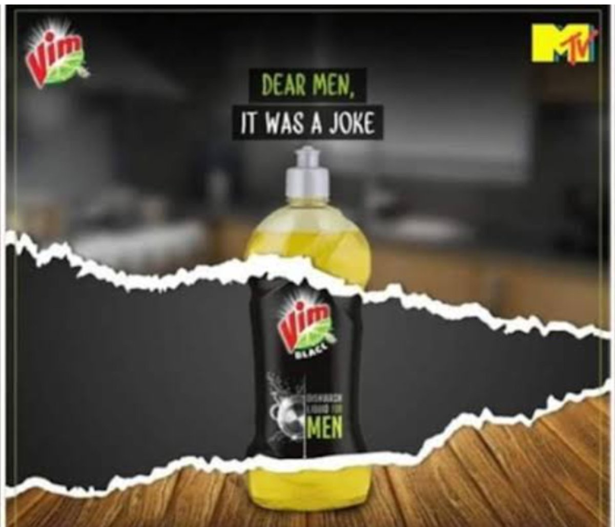 nirupamakotru's tweet photo. I saw #vimblack advt&then the clarification by co.I guess th sarcasm was lost on many @milindrunning
But it's true-#Men need incentives for doing #household chores. Next time there shld be a screen playing @iamsrk song"I'm the best"whenever man steps into kitchen to wash dishes🤣 https://t.co/o89aALEW1r