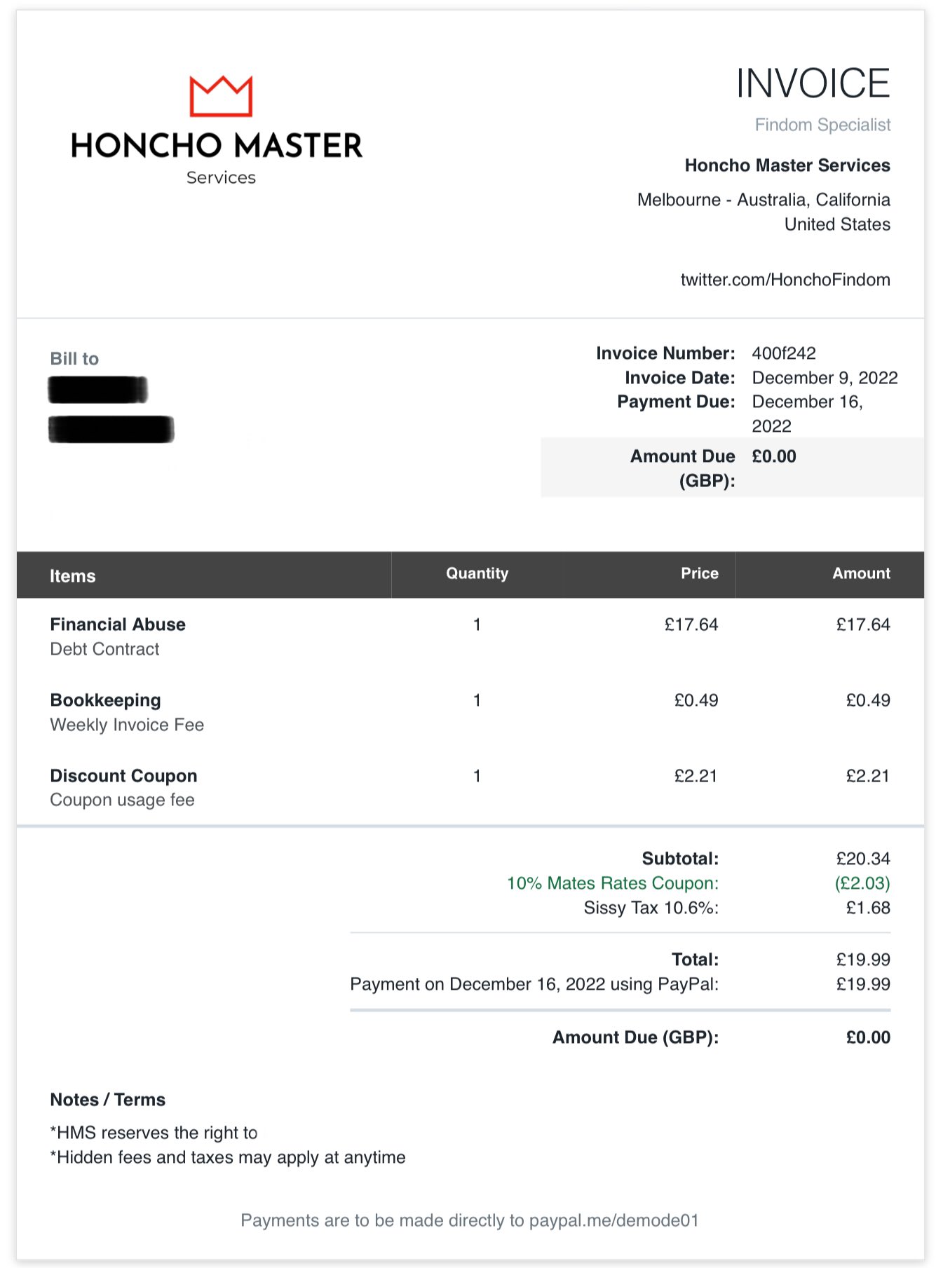 HMS on Twitter "This sub was smart enough to buy a 5 Mates Rates coupon & apply it to his