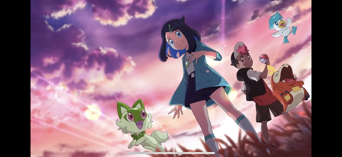 northtendo's tweet photo. Omg they’re actually doing it!? Ash is a beloved character sure but, sorry, he got stale and boring. New series of the anime with NEW PROTAGONISTS coming next year!? Lets smash that reset button 💥 #anipoke #pokemon #goodbyeash #goodbyepikachu #pokemonscarletviolet https://t.co/gfQKZu9RdW