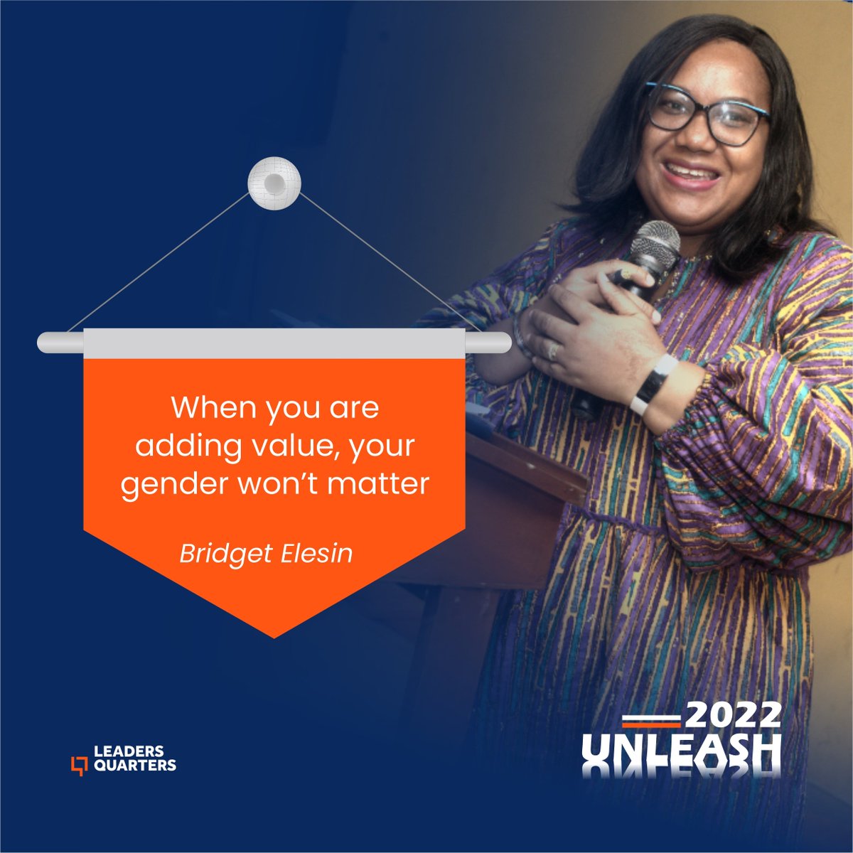 LQUnleash's tweet photo. Day 2.
Speaking: Mrs. Bridget Elesin. {@BridgetElesin} Expression beyond gender limitations.

#Expressions #Unleash22 #Excerpts. https://t.co/KC7ukCRs6I