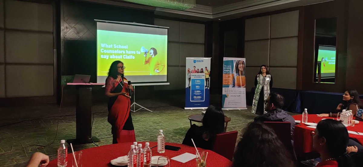 cialfoplatform's tweet photo. Continuing our #networking series across south India, we hosted another engaging event with #counselors in Hyderabad along with ETS-TOEFL. Moving ahead with speed and focus on achieving our mission of making education accessible.  
#educationaccesible #Cialfo https://t.co/YMxfPmaksR