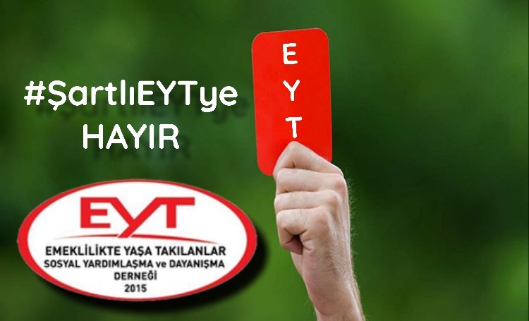 EYTLEVENTATACA1's tweet photo. 5 milyon EYT li ve aileleri ile birlikte 15-20 milyon kişi 
8 eylül 1999 öncesi hakların iadesini şartsız formülsüz tastamam bekliyor 
ve istiyor ...
#TastamamEYT https://t.co/uZXOv3yxDp