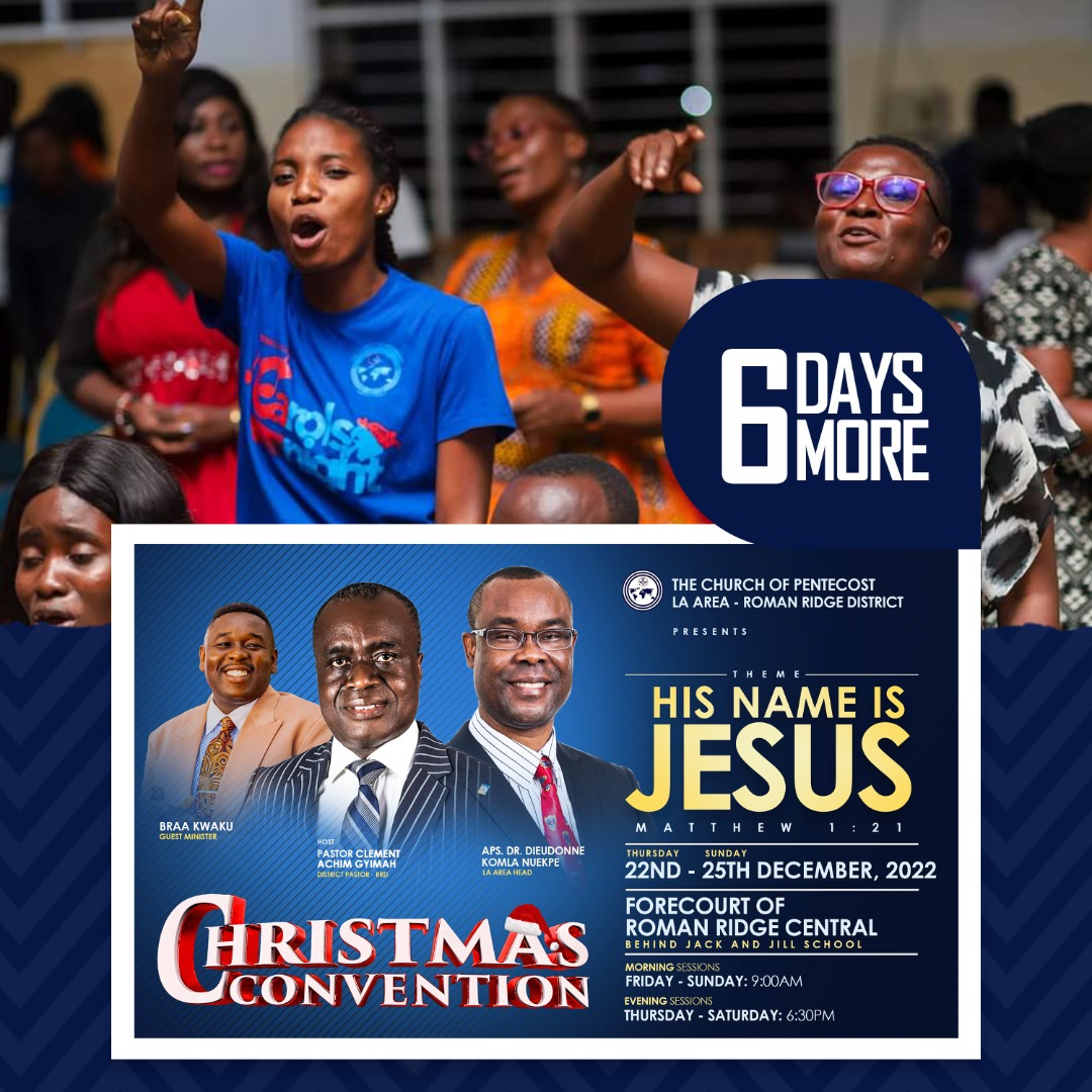 cop_ridge's tweet photo. COUNTDOWN TO CHRISTMAS CONVENTION 🔥🔥
0️⃣6️⃣ DAYS MORE TO GO.

Don't miss out!
#ChristmasConvention
#PossessingtheNations https://t.co/46C8gm5MZ8