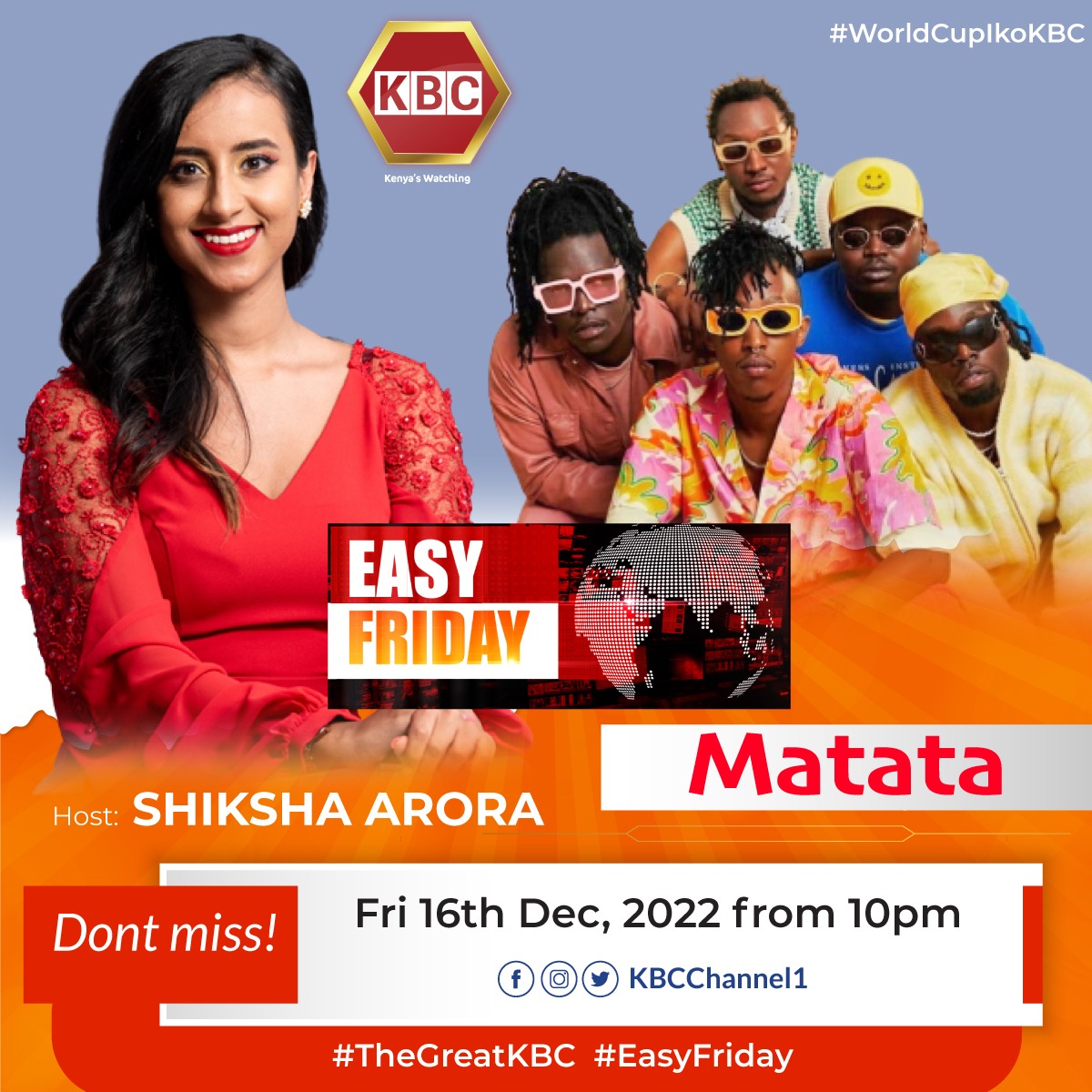 KBC Channel 1 News (@kbcchannel1) on Twitter photo What's your favourite song by Kenyan music group Matata?
<a href="/shikshaarora_/">Shiksha Arora</a> hosts them tonight, at 9pm.
#WCikoKBC ^RO What's your favourite song by Kenyan music group Matata?
<a href="/shikshaarora_/">Shiksha Arora</a> hosts them tonight, at 9pm.
#WCikoKBC ^RO