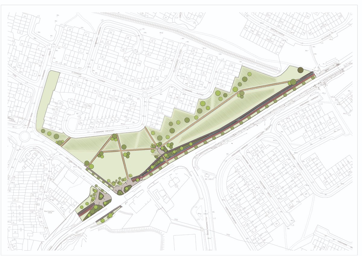 #ActiveTravel and #SustainableTravel projects have become major work stream for us in Áit U+L. Our recently completed project along the N81 in Tallaght designed in collaboration with #DBFL was Commended in the #IrishLandscapeInstitute Awards 2022.