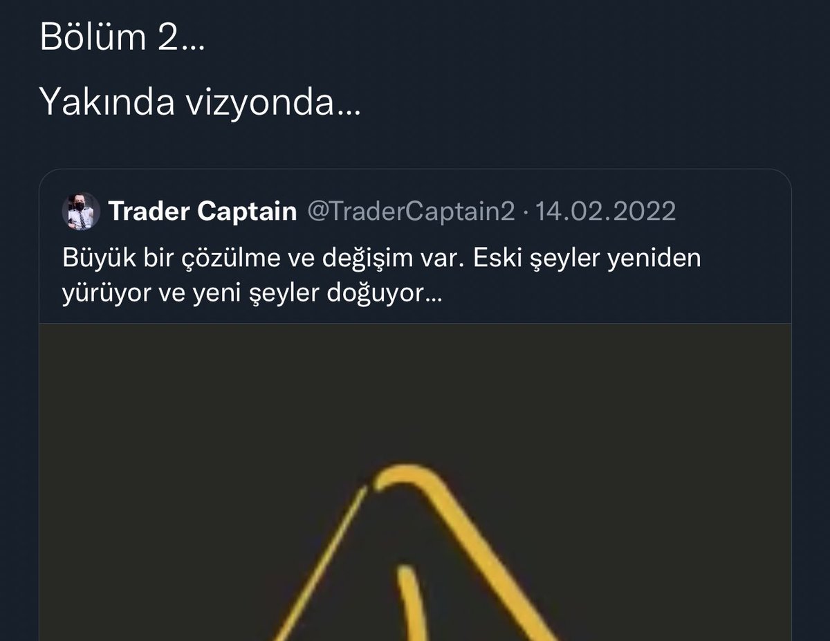 TraderCaptain2's tweet photo. Artık başlasın… 
19Aralık… fragman…

#yenişeylersöylemeklazım #2023 #newformation 
#artıkhiçbirşeyeskisigibiolmayacak https://t.co/CXpCv0v1ee