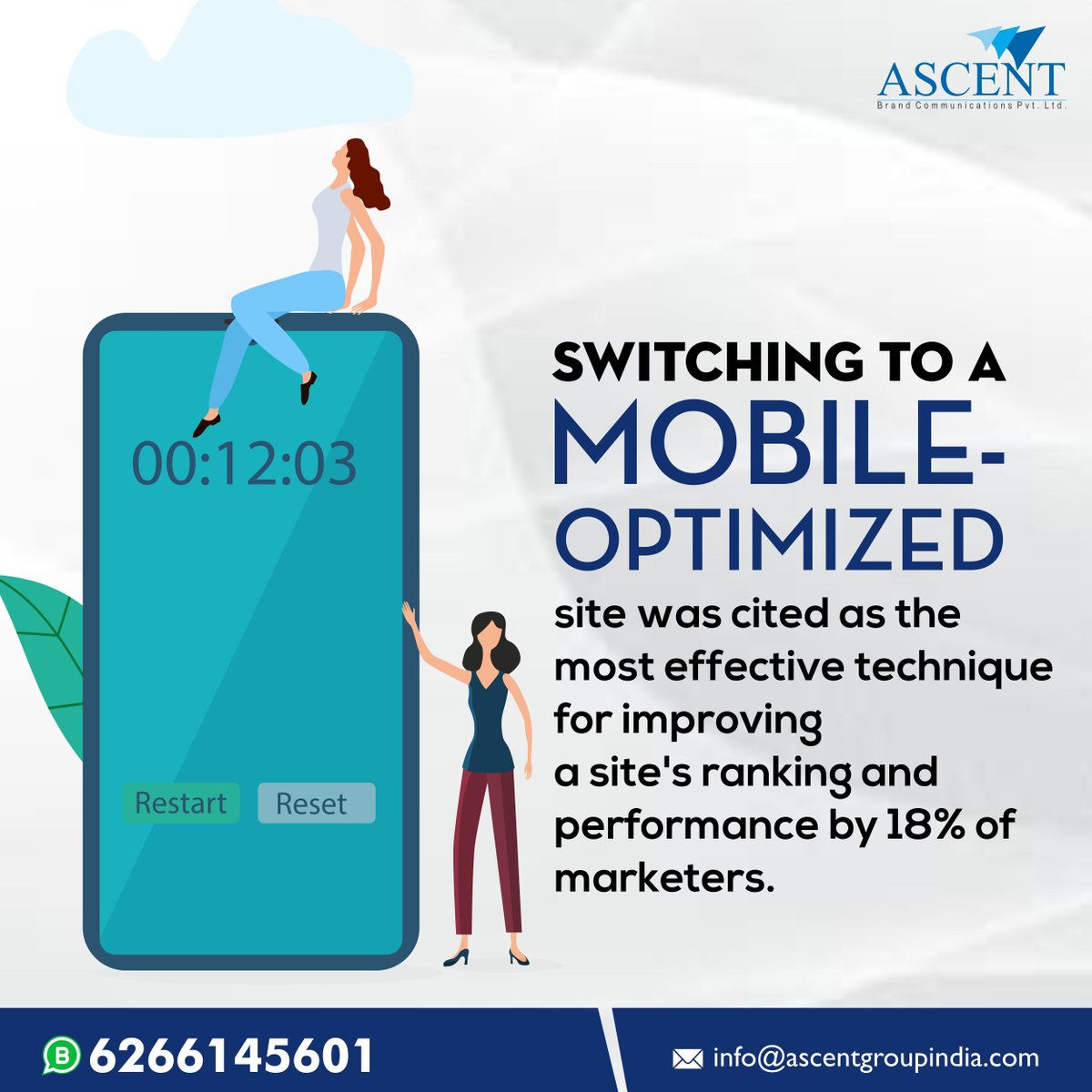 AscentGroupIN's tweet image. Switching to a mobile-optimized site was cited as the most effective technique for improving a site&apos;s ranking and performance by 18% of marketers.

What do you think? 

#Business #SEO #MobileOptimizedWebsite