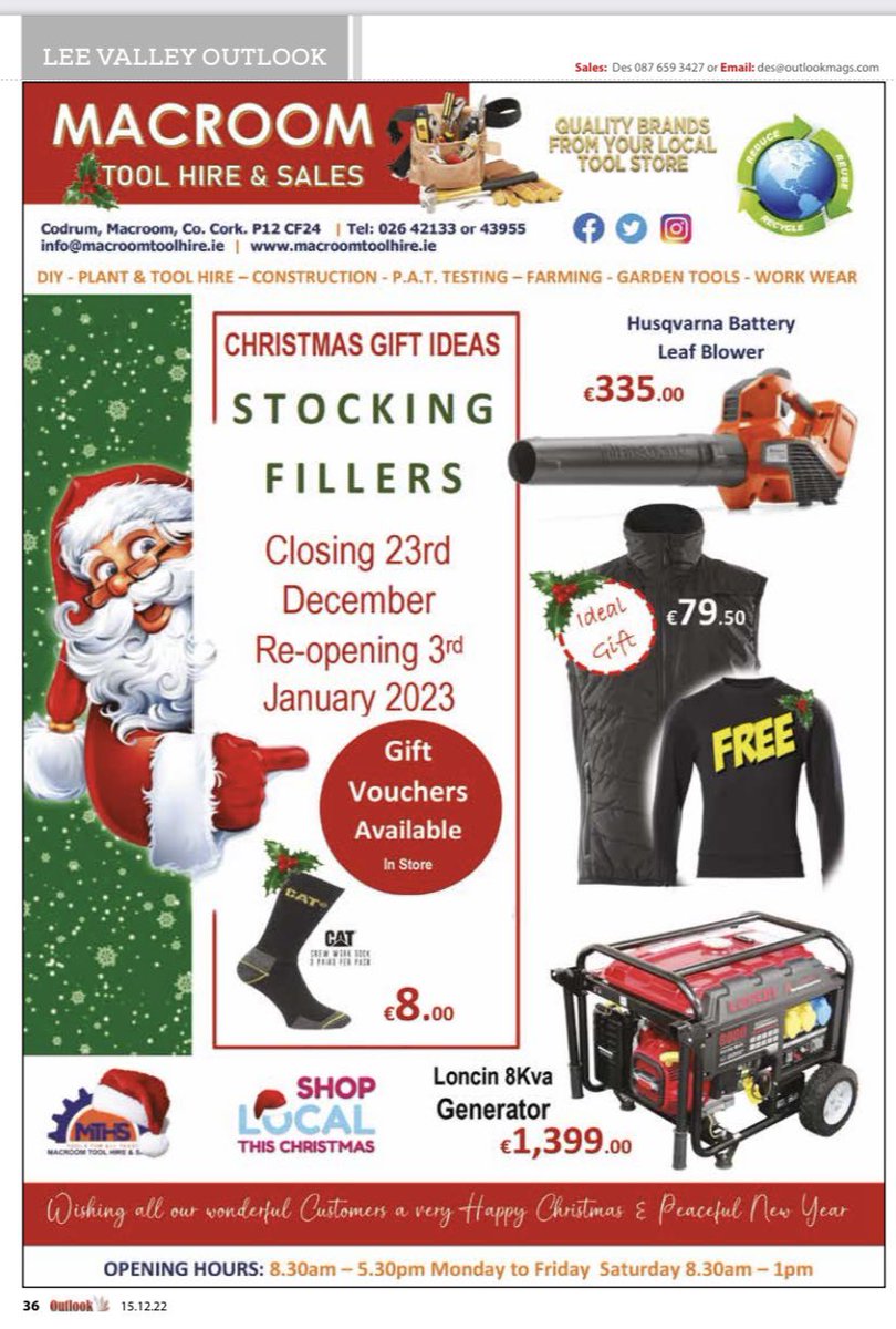 Check us out on page 36 of this weeks <a href="/LeeVOutlook/">Lee Valley Outlook Magazine</a> #Christmas #ChristmasGift #christmasgiftideas