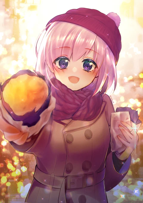 はんぶんこ、しませんか?#fgo #マシュ 