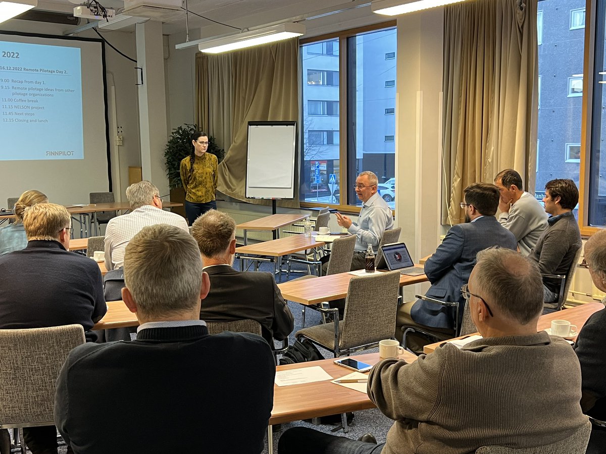 Remote Pilotage Days in Turku, Finland continue today. Morning’s recap of what was discussed yesterday highlighted the importance of collaboration; bringing all the ideas and best practices together in order to achieve the best results. #remotepilotage #innovation <a href="/finnpilot_/">Finnpilot Pilotage Oy</a>