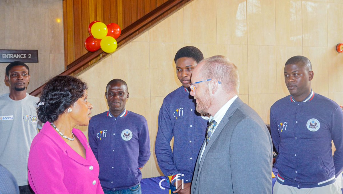 Dr Arese Carrington welcomes the U.S. Consul General Will Stevens to the Second Ambassador Walter Carrington Annual Symposium held yesterday.

<a href="/USinNigeria/">U.S. Mission Nigeria</a>
#WCsymposium22