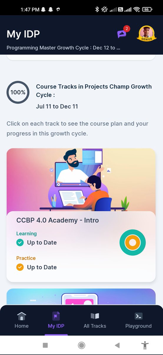 KalitSingh3's tweet photo. 🙋‍♂️ Hi Ccbipians I am very Happy to say that I have completed my first growth cycle 🥳🥳🥳🥳 
Thanks you very much to the #nxtwave team and teachers 
#rahulattuluri ,#codinglife 
#learnings #ccbipians https://t.co/dRjdfNiSqg