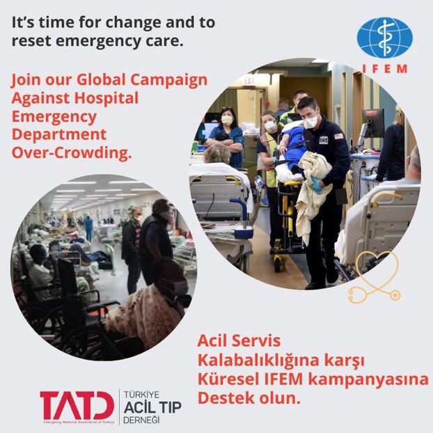 Acile yer açmak lazım ! #AcillerFazlaYükAltında #AcillerAşırıKalabalık #NoMoreLivesLostWaiting #ResetEmergencyCare <a href="/IFEM2/">International Federation for Emergency Medicine</a> <a href="/TrTATD/">Türkiye Acil Tıp Derneği - TATD (EMAT)</a>