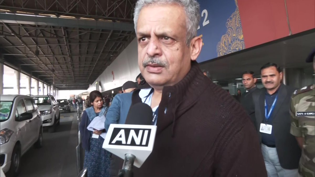 ANI's tweet photo. Delhi | We are making visits (to terminals) &amp; can update you after it is concluded. Meanwhile, all agencies are working on it together &amp; things have improved: Zulfiqar Hasan, Director-General, Bureau of Civil Aviation Security (BCAS) https://t.co/QYfR9Qwv2t