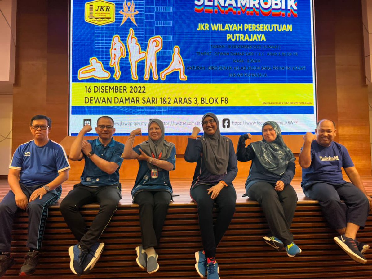 JKRPutrajaya's tweet photo. Berlangsung program Senamrobik JKR WP Putrajaya sempena Sambutan Hari Profesional Teknikal Negara 2022..@anita_shafie @RobertAG_JKR @Hanifah_Abd https://t.co/TGVNRkRJp4