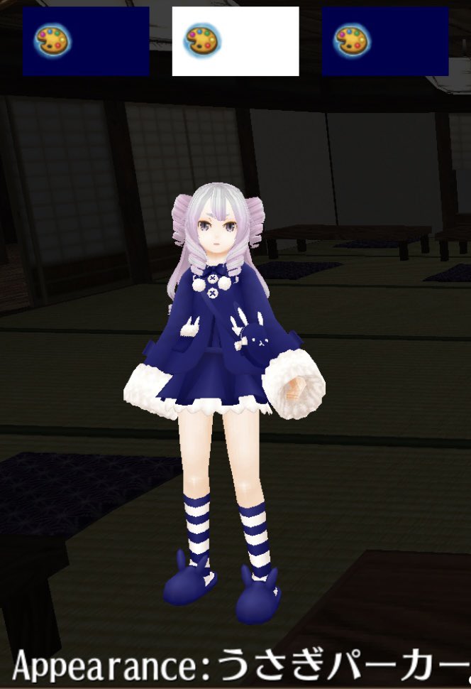 toram_miyu's tweet photo. うさぎパーカー(重)
　↳A 82　B 1　C 82
ぽんぽんリボン
　↳A 81　B 1　C 81
もふもふケープ
　↳A 1　B 81　C 1 https://t.co/KrpsVXYd2Z