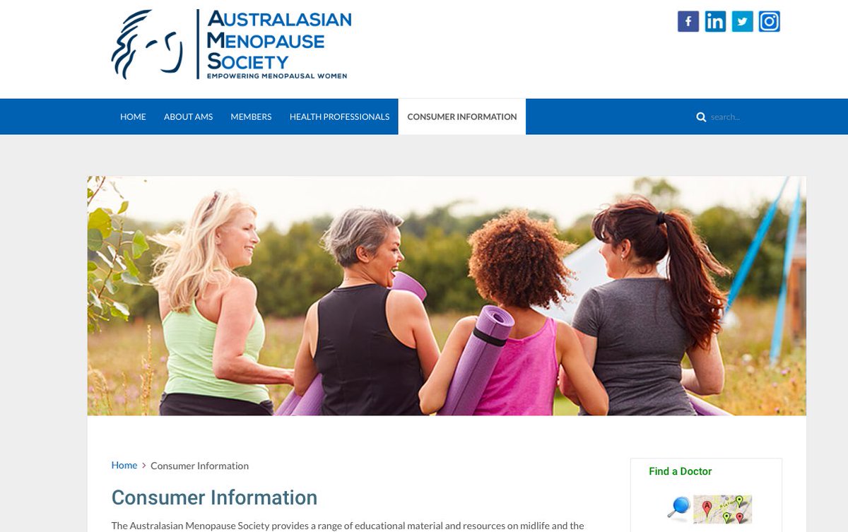 KarenMagraith's tweet photo. The Australasian Menopause Society produces a large number of resources, both for health professionals and for the general community. These are produced by volunteer board members and other members of the AMS. Thanks to all our contributors for their work.
https://t.co/sAe0XreYsv https://t.co/Rx00UYax73