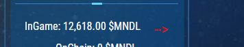 eroscrypt's tweet photo. @Avaxtars_Game hello avaxtars,for example I have $MNDL in my in-game wallet, will it be exchanged to $AVXT ? Do I need to do something else? or just leaving like this and will be automatically exchanged https://t.co/2CdFg6BGrd