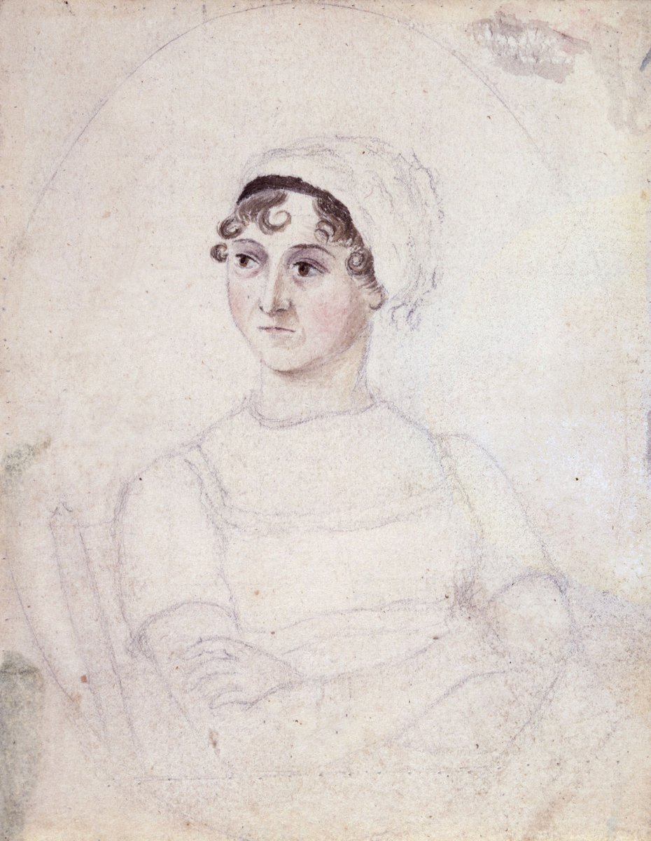 BookLoverGifts's tweet photo. It's Jane Austen's birthday! Author of Pride &amp; Prejudice was born on this day in Steventon in 1775. She arrived a month later than expected during a very cold winter. This portrait was made by her sister and best friend, Cassandra. 
#janeausten #prideandprejudice #happybirthday https://t.co/iDX6HCWYL9