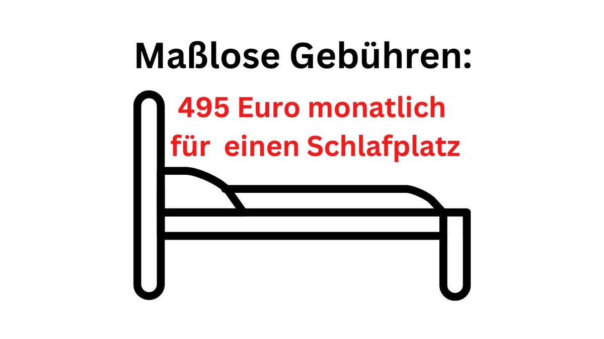Die Gebühren für die Unterbringung in Sammelunterkünften für Geflüchtete sollen im #MTK  drastisch steigen, von derzeit 352 auf 459 Euro monatlich pro Schlafplatz. Wir appellieren an den Kreistag, die Kosten für Erwerbstätige auf 250 Euro im Monat zu begrenzen.  #RefugeesWelcome