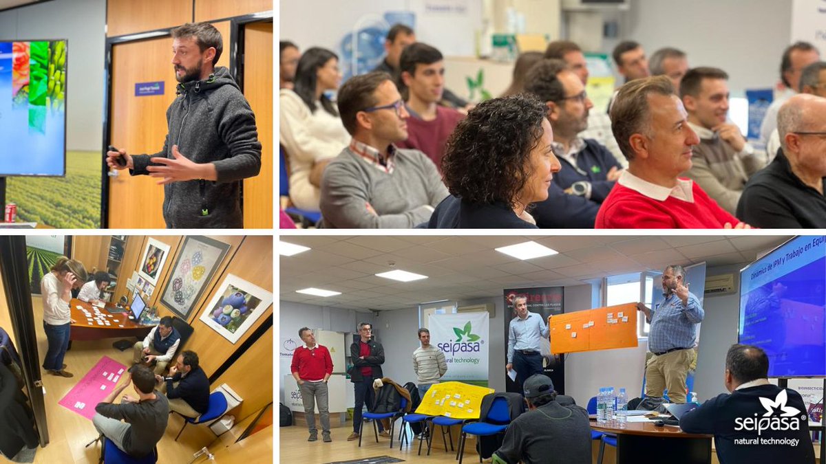 seipasa's tweet photo. Días de compartir conocimiento, estrategias y toma de decisiones para seguir ofreciendo las mejores soluciones a los #agricultores 👩🌾🧑🌾
#Seipasa #NaturalTechnology #equipo https://t.co/rQ4M8k5IBS