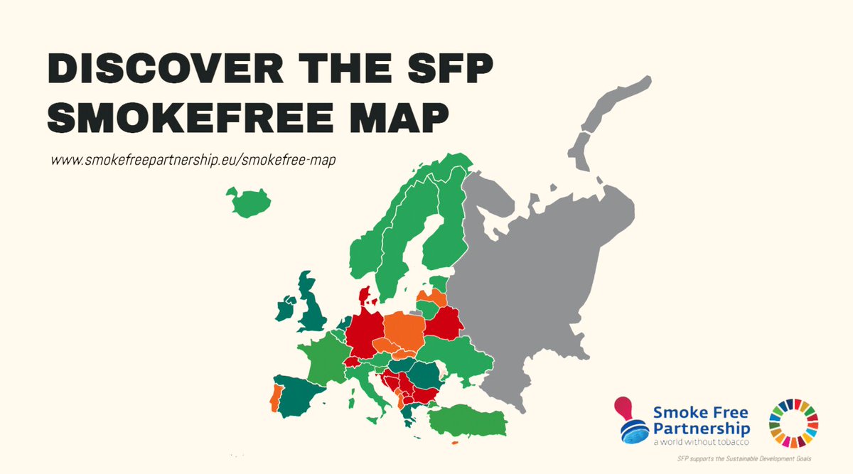 Catch up on latest smoke-free policies across Europe in the new 2022 #SmokeFreeMap. Read the full position paper 👉 bit.ly/3HHm92D. Read the press release 👉 bit.ly/3FWk0ic