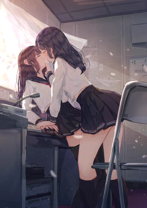 放送室の秘密 #創作百合 
