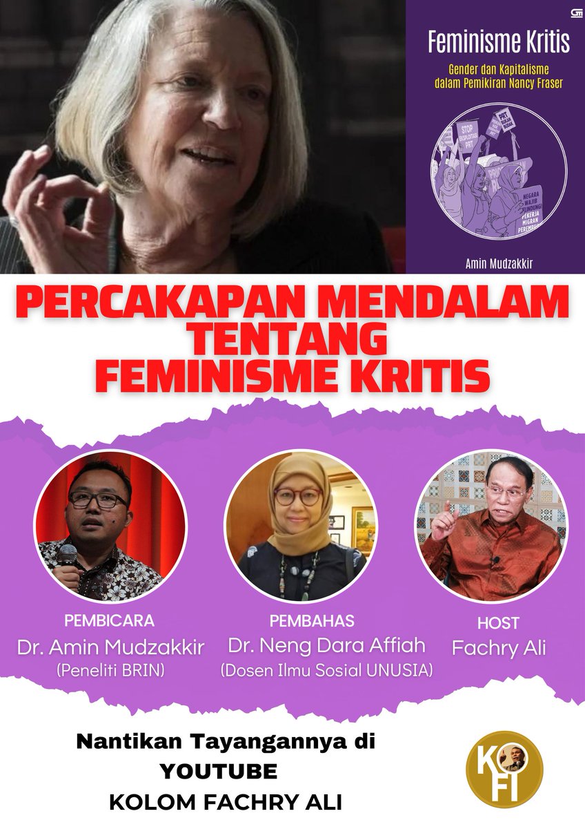 Nantikan tayangannya di Youtube 
KOLOM FACHRY ALI 

<a href="/amin_mudzakkir/">amin</a>
<a href="/nengdaraaffiah/">Neng Dara Affiah</a>