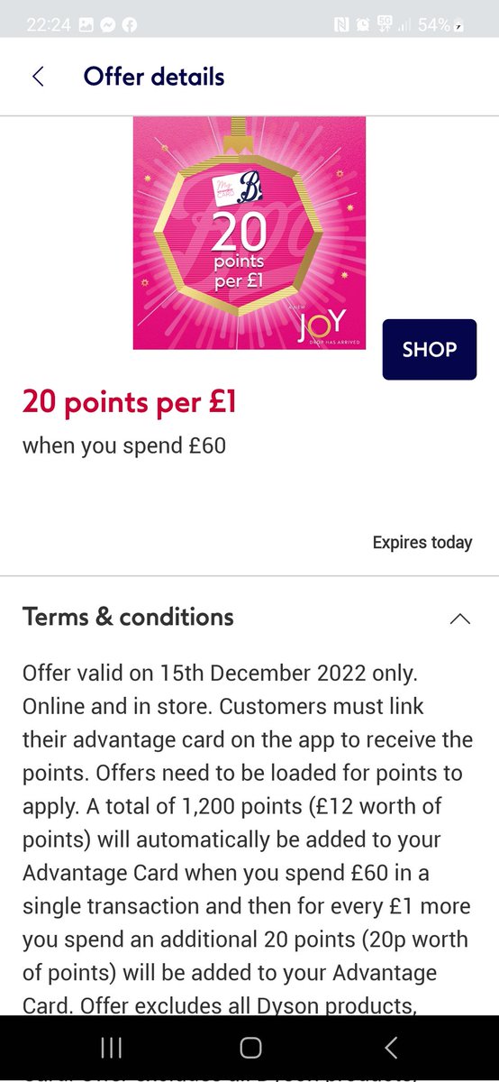 lucycon_86's tweet photo. @BootsUK why have I not received the 20 points per £1 please? As you can see, I loaded the offer and spent more than the minimum £60. https://t.co/7kxgVPAwB6