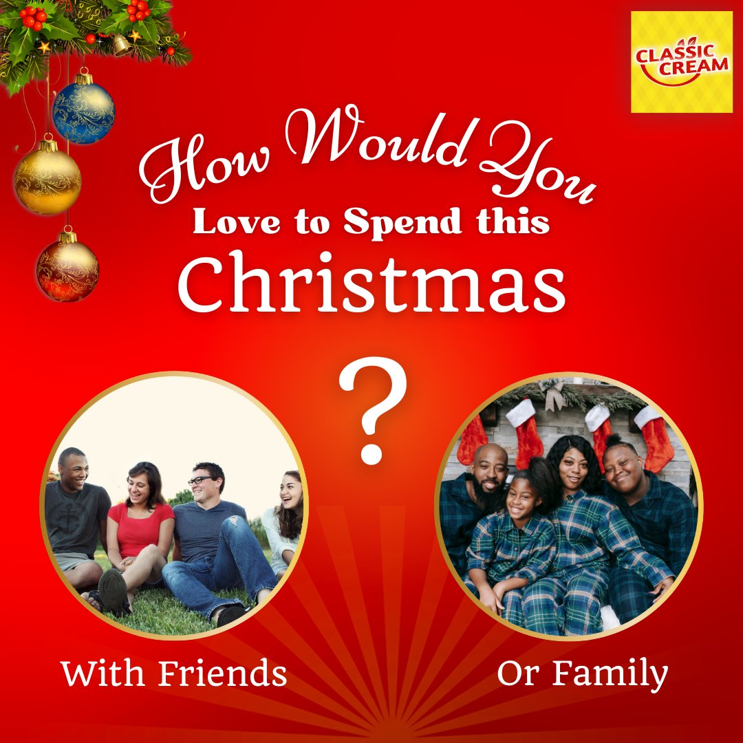 _ClassicCream_'s tweet photo. Christmas is a season you spend with the people you love, people you've missed and people that make you happy, 
How do you spend yours??
Whichever way, a loaf or more of Classic Cream Bread would be even more fun. 🤩
Enjoy this season the Classic way.
#christmas #classiccream https://t.co/HnmYKcDYs1
