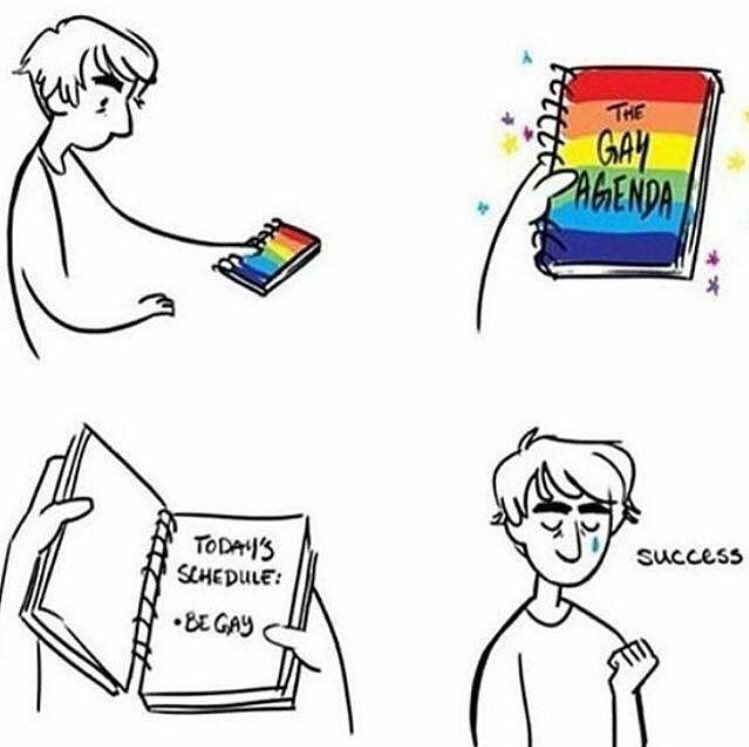 Don’t forget that #gayagenda today!