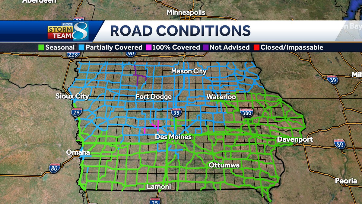 JSydejkoKCCI's tweet photo. Roads are still slick across the state. We still have gusty winds leading to blowing snow. Travel is not advised on Hwy 4 from Estherville to Mallard and for portions of Hwy 15 and 18. Please take it slow and safe as you head out this morning
#iawx #Iowa #desmoines #iaroads https://t.co/1qYAqoIpe6