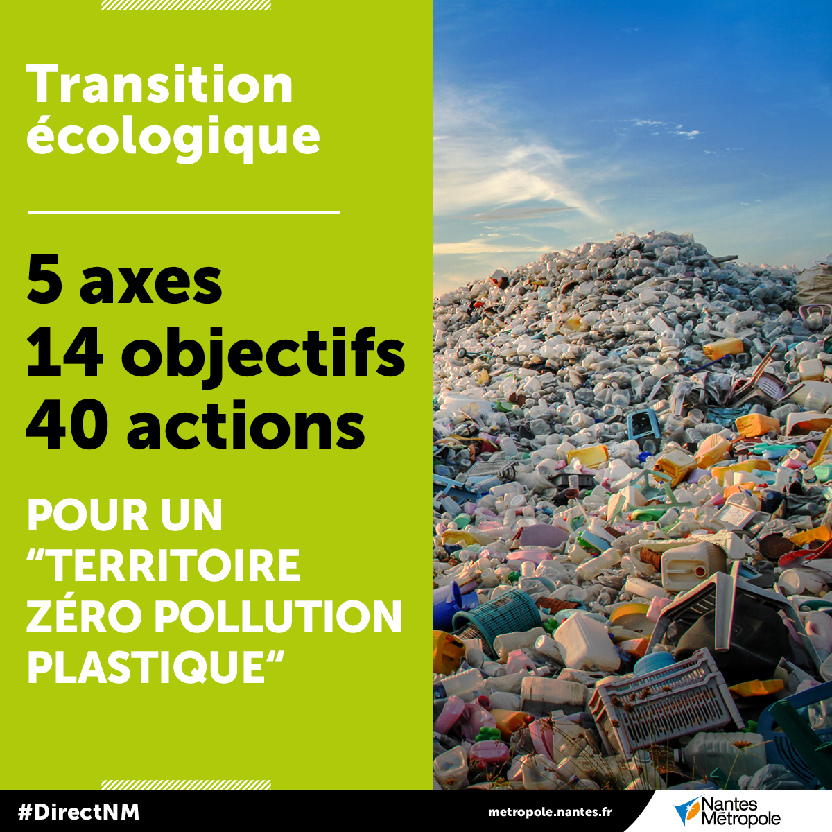 🟠#DirectNM
Pour lutter contre la pollution plastique, <a href="/NantesMetropole/">Nantes Métropole</a> travaille avec les communes qui la composent et ses partenaires (<a href="/WWFFrance/">WWF France 🐼</a>...). 
🎯1er résultat : la création d'un plan d'action pour devenir, à terme, un territoire "Zéro pollution plastique".