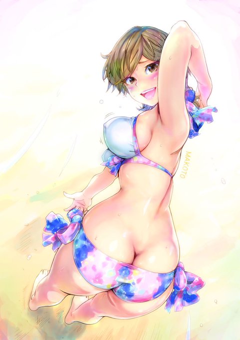 真琴ちゃんのお尻の割れ目スペシャル。 