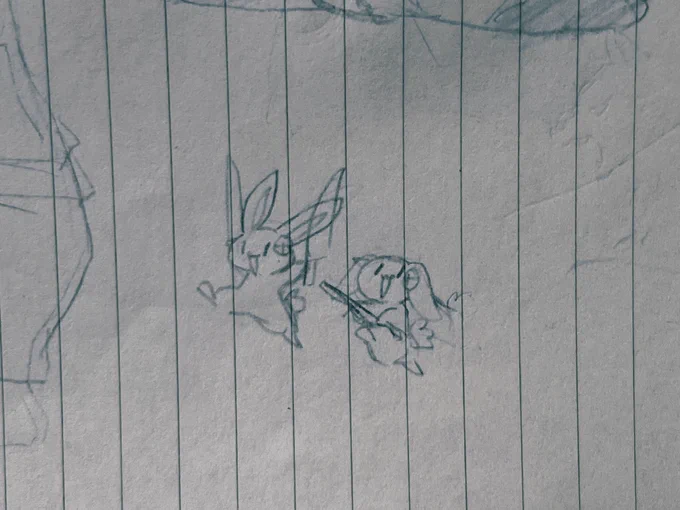 中学生の頃ゴと合同創作してたうさぎ 